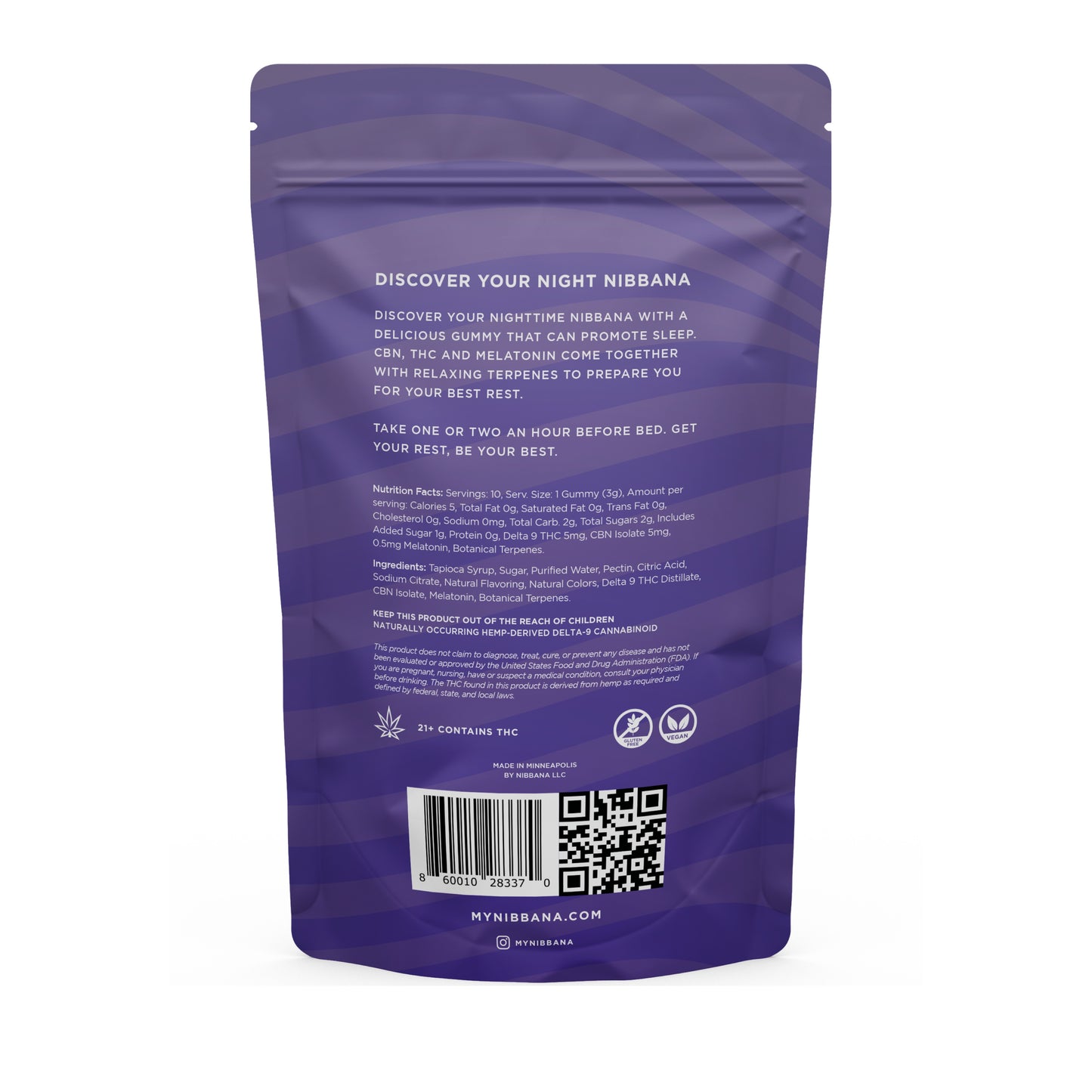 Lavender Lullaby THC Gummies - 10 Counts