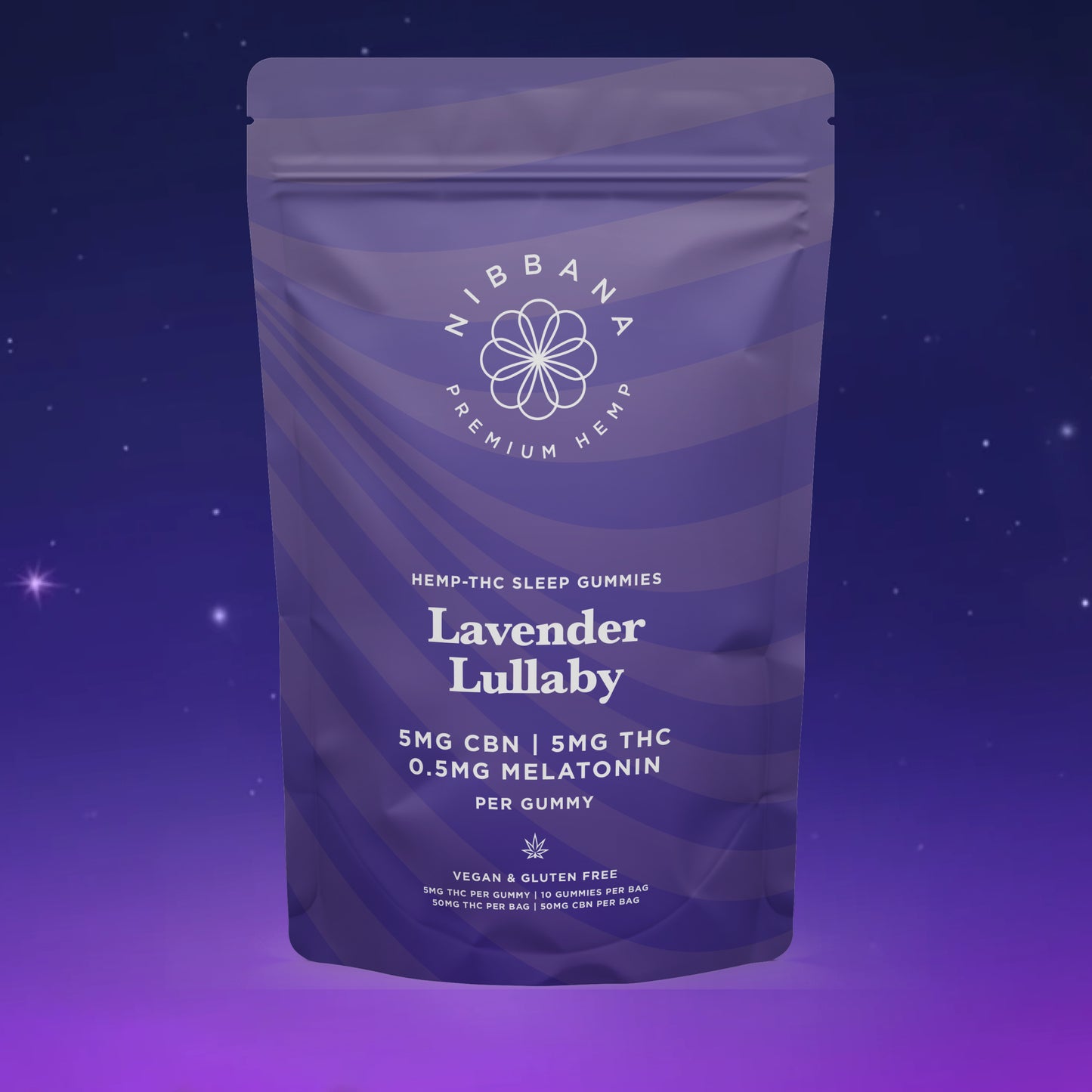 Lavender Lullaby THC Gummies - 10 Counts