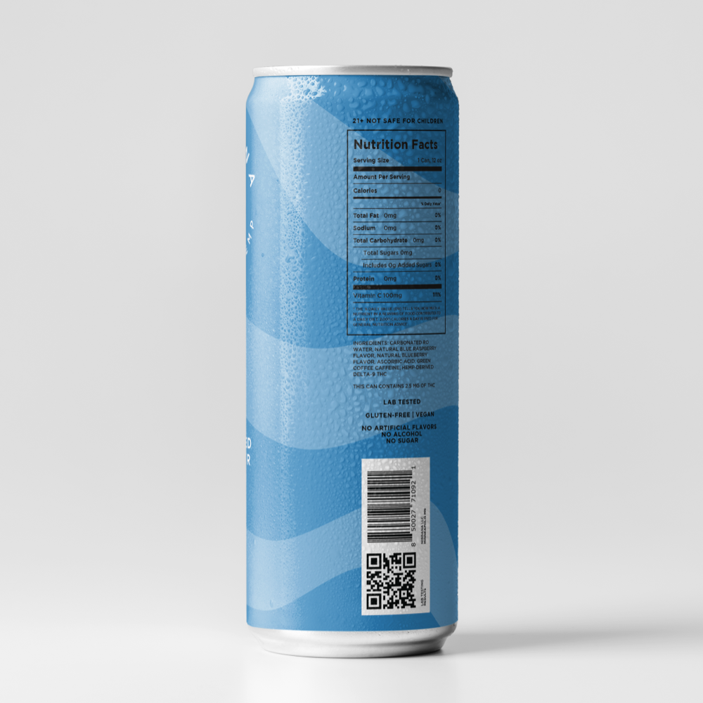 Blue Razz Caffeinated 4 Pack