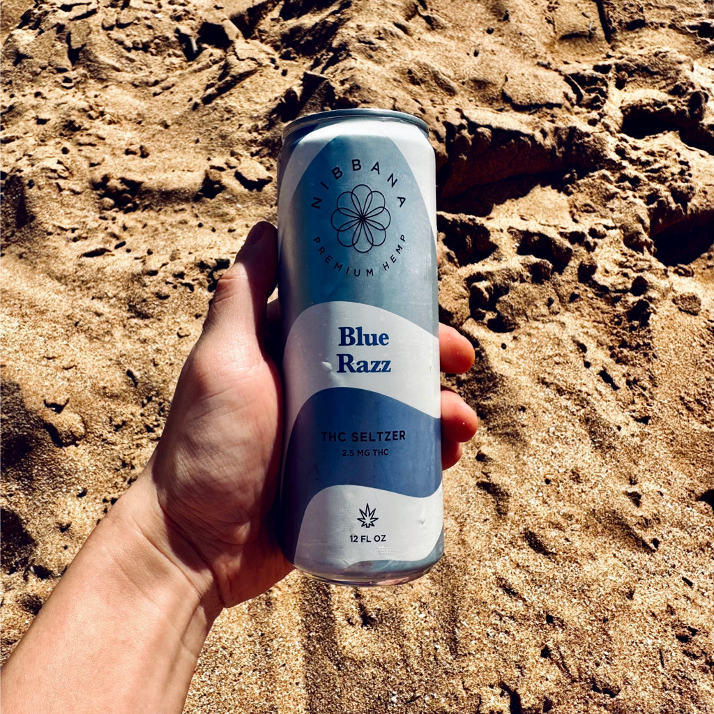 Blue Razz THC Seltzer 4-Pack | Microdose Delta-9 Drink | Nibbana